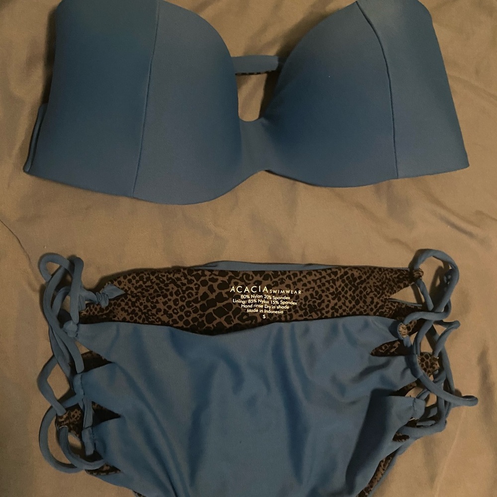 Acacia swimwear bikini navy blue